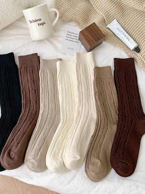 Warme Socken mit Muster