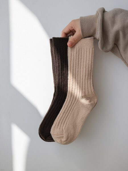 Warme Socken aus Kaninchenwolle