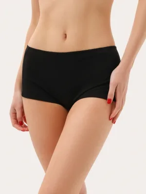 Schwarze Baumwoll-Boxershorts