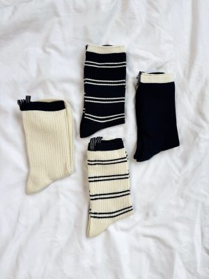 Socken-Set mit blauen Streifen