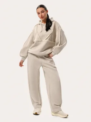 Grauer Anzug mit dekorativem Bralette aus Premium-Baumwolle