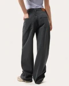 Damen-Jeans im Wide-Leg-Schnitt - Grau