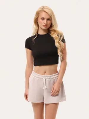 Schwarzes Top aus Viskose