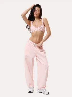 Baggy-Sporthose für den Alltag - Rosa